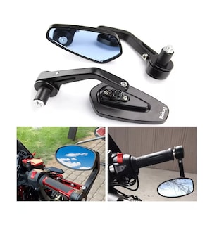Foto 2 | Foto 2 | 2 Pz Espejos Moto Deportivos Racer Motocicleta, Belug Negro
