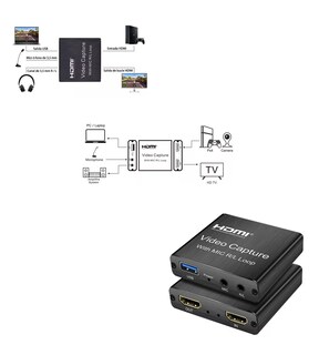 Foto 4 | Foto 4 | Tarjeta De Captura Hdmi Full Hd 1080p 60fps De Audio Y Vídeo, Negro