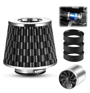 Foto 5 | Foto 5 | Filtro De Alto Flujo Universal Y Tornado Turbina Para Auto Negro