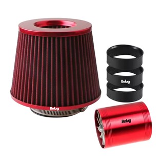 Foto 1 | Foto 1 | Filtro De Alto Flujo Universal Y Tornado Turbina Para Auto Belug Rojo