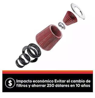 Foto 3 | Foto 3 | Filtro De Alto Flujo Universal Y Tornado Turbina Para Auto Belug Rojo