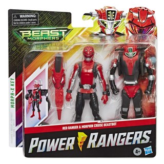 Foto 2 | Foto 2 | Figura de Acción Power Rangers Beast Morphers Red Ranger 6'' - Venta Internacional