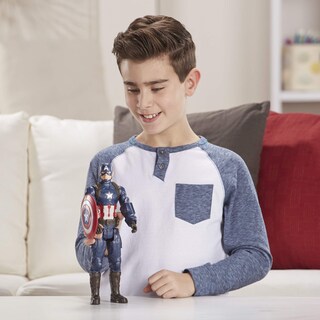 Foto 7 | Foto 7 | Figura de Acción Avengers Marvel Endgame Titan Hero Captain América - Venta Internacional