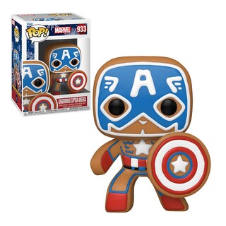 Foto 1 | Foto 1 | Figura de Colección Funko Pop! Marvel Gingerbread: Capitán América - Venta Internacional