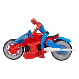 Foto 6 | Foto 6 | Playset Spider-man Web Blast Cycle con Figura de Acción de 4 Pulgadas - Venta Internacional