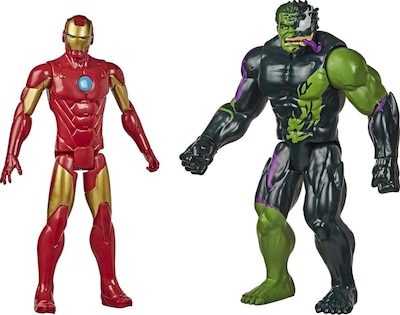 Foto 2 | Foto 2 | Figuras de Acción Marvel Titan Hero Spider-man Contra Iron Man - Venta Internacional