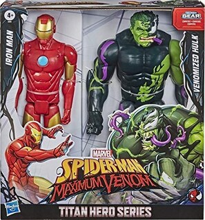 Foto 4 | Foto 4 | Figuras de Acción Marvel Titan Hero Spider-man Contra Iron Man - Venta Internacional