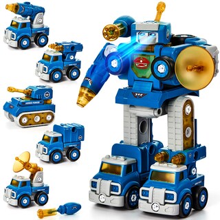 Foto 1 | Foto 1 | Stem Toys Hahaland 5 En 1 Take Apart Trucks Transform Robot - Venta Internacional