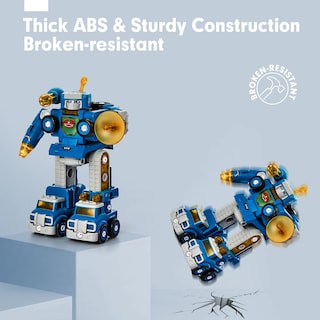 Foto 7 | Foto 7 | Stem Toys Hahaland 5 En 1 Take Apart Trucks Transform Robot - Venta Internacional