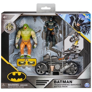 Foto 2 | Foto 2 | Batciclo Batman Transforming De Toy Dc Comics Con Killer Croc, 10 Cm - Venta Internacional.