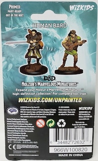 Foto 2 | Foto 2 | Figura Miniatura D&d Nolzurs Marvelous Unpainted Wave 4 Bard - Venta Internacional.