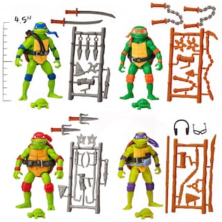 Foto 2 | Foto 2 | Figura De Acción Teenage Mutant Ninja Turtles, Paquete De 4 Unidades - Venta Internacional.