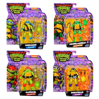 Foto 3 | Foto 3 | Figura De Acción Teenage Mutant Ninja Turtles, Paquete De 4 Unidades - Venta Internacional.
