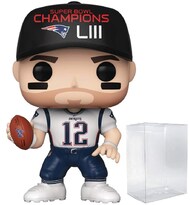 Figura De Vinilo Funko Pop Football Patriots Tom Brady, 9,5 Cm - Venta Internacional.