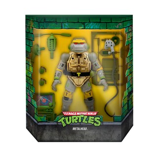 Foto 3 | Foto 3 | Figura De Acción Super7 Ultimates! Teenage Mutant Ninja Turtles Metalhead, 18 Cm - Venta Internacional.