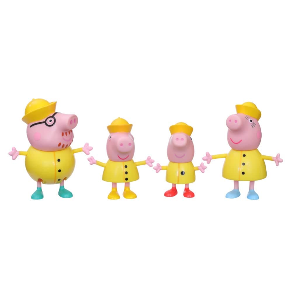 Toy Peppa Pig Peppa's Adventures Peppa's Family Rainy Day, Paquete De 4 - Venta Internacional.