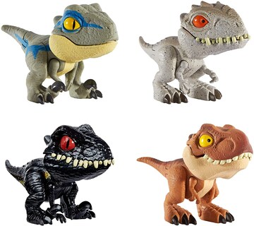 Foto 1 | Foto 1 | Venta Internacional- Jurassic World Dinobocazas, Pack De 4 Dinosaurios De Juguete Para Niños +4 Años (mattel Gkh02)