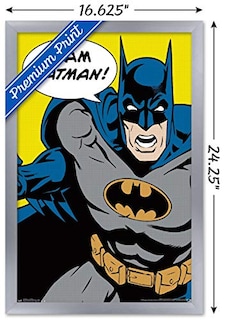 Foto 3 | Foto 3 | Póster De Pared Trends International Dc Comics Batman Enmarcado - Venta Internacional.