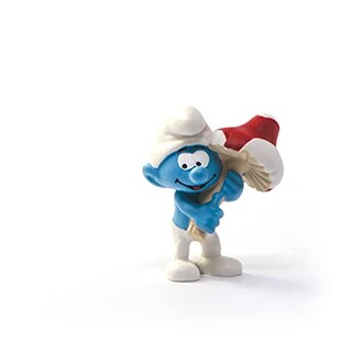 Foto 1 | Foto 1 | Figura De Juguete Schleich Smurf Con Seta Para Niños - Venta Internacional.