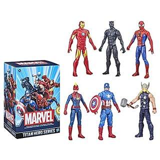 Foto 4 | Foto 4 | Figuras De Acción, Paquete Múltiple De Figuras Marvel Titan Hero Series 6 - Venta Internacional.