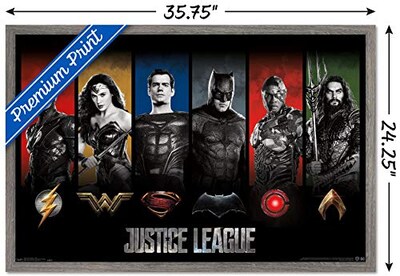 Foto 3 | Foto 3 | Póster De Pared Trends International, Película De Dc Comics, Justice Lea - Venta Internacional.