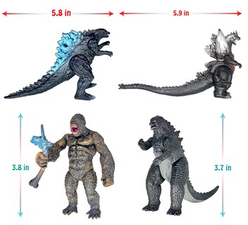 Foto 4 | Foto 4 | Juguete Twcare Attacking King Kong Contra Godzilla 2021 Movable 8 Piezas - Venta Internacional.