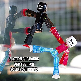 Foto 4 | Foto 4 | Set De Figuras Zing Stikbot, Paquete De 6 Con Ventosa Para Manos Y Pies - Venta Internacional.