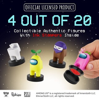 Foto 3 | Foto 3 | Set De Sellos P.m.i Among Us Para Niños Con 5 Sellos Y 3 Accesorios - Venta Internacional.