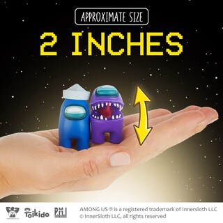 Foto 7 | Foto 7 | Figuras 5 En 1 De Toy P.m.i. Among Us Crewmate, Paquete Con 3 Sombreros - Venta Internacional.