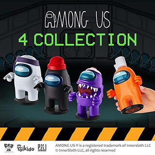 Foto 5 | Foto 5 | Figuras De Juguete Among Us Crewmate Con Sellos, 10 Sombreros Y Accesorios - Venta Internacional.