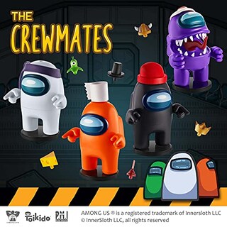 Foto 6 | Foto 6 | Figuras De Juguete Among Us Crewmate Con Sellos, 10 Sombreros Y Accesorios - Venta Internacional.