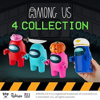 Foto 5 | Foto 5 | Figuras De Acción Among Us P.m.i. All Four De 11,43 Cm Con Accesorios - Venta Internacional.