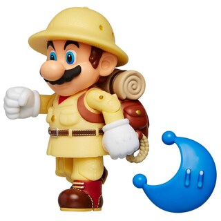 Foto 4 | Foto 4 | Figura De Acción Nintendo Super Mario Explorer Mario 10 Cm Con Power Moon - Venta Internacional.