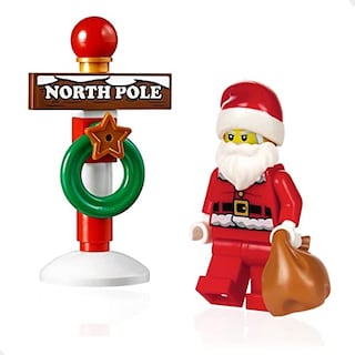 Foto 1 | Foto 1 | Venta Internacional- Minifigura Navideña Lego - Papá Noel (con Soporte Del Polo Norte) 10245