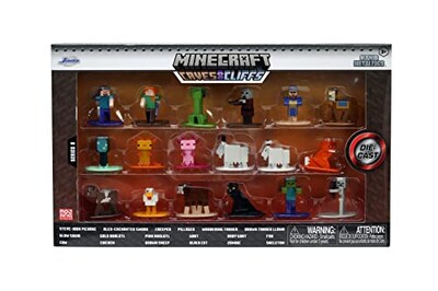 Foto 2 | Foto 2 | Set De Figuras Jada Toys Minecraft Caves And Cliffs, Paquete De 18 - Venta Internacional.