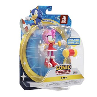 Foto 5 | Foto 5 | Sonic The Hedgehog Figura De Acción De 4 Pulgadas, Amy Moderna Con Martillo, Juguete Coleccionable - Venta Internacional.