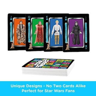 Foto 5 | Foto 5 | Baraja De Cartas De Star Wars Con Temática De Figuras De Acc - Venta Internacional.