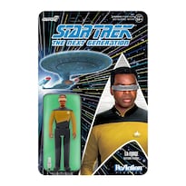 Figura De Acción Super7 Star Trek The Next Generation, Teniente Comandante La Forge, 9,5 Cm - Venta Internacional.
