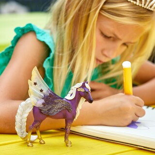 Foto 2 | Foto 2 | Figura Schleich Bayala Star Unicorn Flying Pegasus Morada - Venta Internacional.
