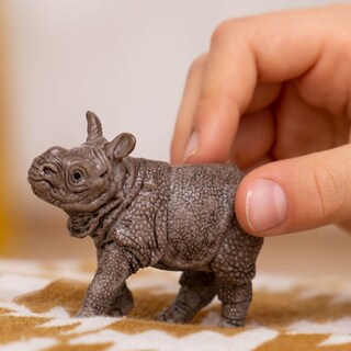 Foto 2 | Foto 2 | Figura Schleich Wild Life Realistic Baby Indian Rinoceronte - Venta Internacional.