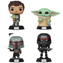 Figura De Acción Funko Pop Star Wars Mandalorian Set 3 Boba Fett - Venta Internacional.