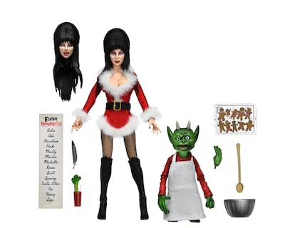 Foto 1 | Foto 1 | Figura De Acción Neca Elvira's Very Scary Xmas De Tela De 20 Cm - Venta Internacional.