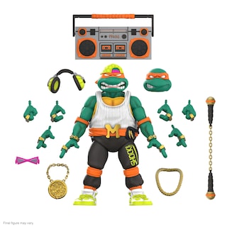 Foto 1 | Foto 1 | Figura De Acción Super7 Ultimates! Mike, Rapero Adolescente De Los Ninja Turtles - Venta Internacional.