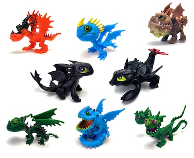 Foto 1 | Foto 1 | Juego De Minifiguras De Acción Toysvill Dragons, 8 Piezas, Para Niños Mayores De 12 Años - Venta Internacional.