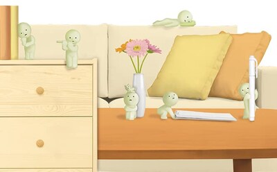 Foto 5 | Foto 5 | Set De Minifiguras Dreams Smiski Glow In The Dark Bed + Living - Venta Internacional.