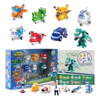 Paquete De 15 Unidades Toy Super Wings Transformer Con Ruedas Móviles Reales - Venta Internacional.