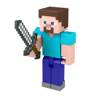 Foto 1 | Foto 1 | Figura de Acción Mattel Minecraft Steve con Build-a-portal de 3.25 \" - Venta Internacional
