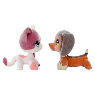 Foto 6 | Foto 6 | Figura De Animal Flocado De Juguete, Perro Salchicha Y Gato De Pelo Corto, 5 Cm - Venta Internacional.