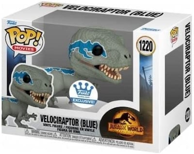 Foto 3 | Foto 3 | Funko Pop Velociraptor (azul) - Jurassic World: Dominion Exc - Venta Internacional.