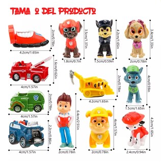 Foto 3 | Foto 3 | Juego De Paw Patrol Para Niños 12 Pcs Decoración De Tartas Colores